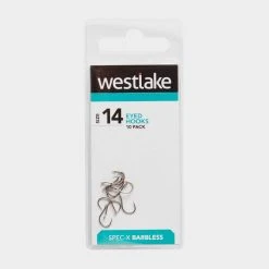 Westlake Barbless Eyed Hooks (Size 14)