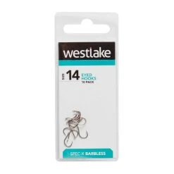 Alternative view of Westlake Barbless Eyed Hooks (Size 14)