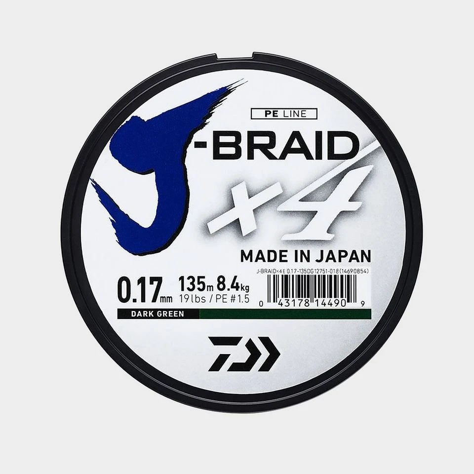 Daiwa J Brd X4E 0.29Mm 135M Dark Grn 1 Daiwa J Brd X4E 0.29Mm 135M Dark Grn
