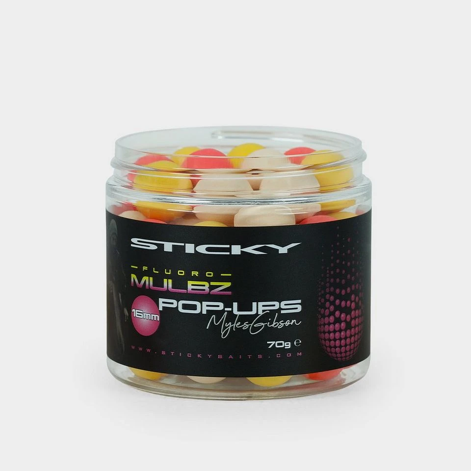 Sticky Baits Mulbz Pop-Ups Fluoro 14mm 1 Sticky Baits Mulbz Pop-Ups Fluoro 14mm