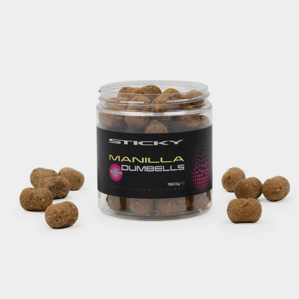 Sticky Baits Manilla Dumbells 12Mm 160G Pot 1 Sticky Baits Manilla Dumbells 12Mm 160G Pot