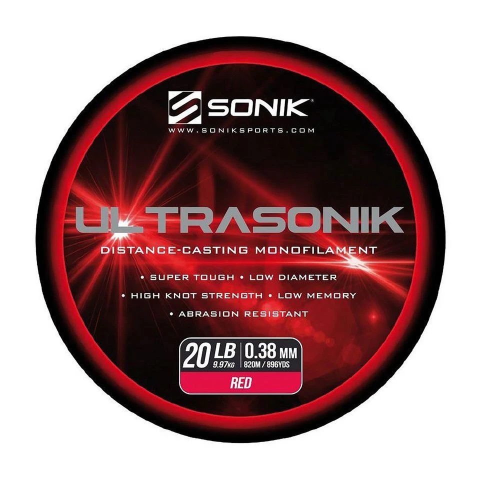 Ultrasonik Saltwater Mono In Red (20lb) 2 Ultrasonik Saltwater Mono In Red (20lb) - Image 2