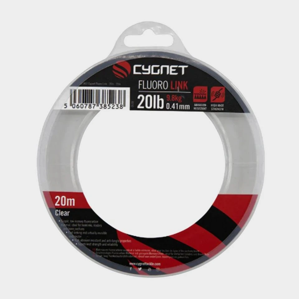 Cygnet Sniper Fluoro Link 20lb 9.80kg 0.41mm 20m 1 Cygnet Sniper Fluoro Link 20lb 9.80kg 0.41mm 20m